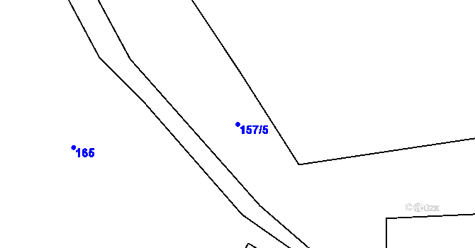 Parcela st. 157/5 v KÚ Skály u Rýmařova, Katastrální mapa