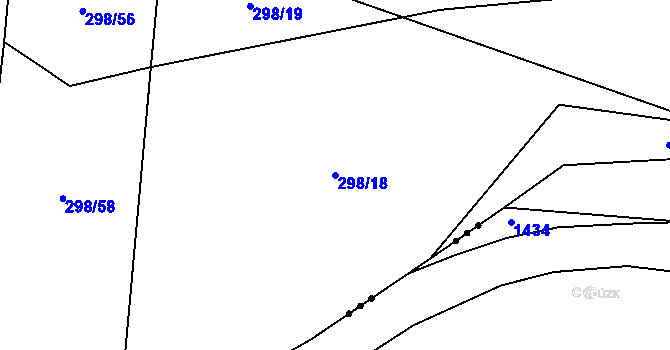 Parcela st. 298/18 v KÚ Skochovice, Katastrální mapa