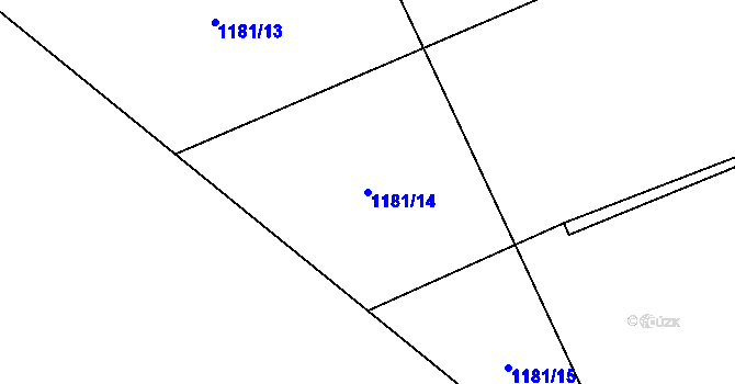 Parcela st. 1181/14 v KÚ Skorkov u Herálce, Katastrální mapa