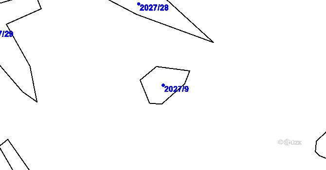 Parcela st. 2027/9 v KÚ Petrovice u Skorošic, Katastrální mapa