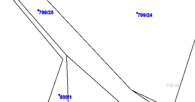 Parcela st. 799/23 v KÚ Skořice, Katastrální mapa