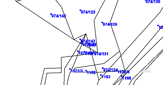 Parcela st. 1072/41 v KÚ Skořice, Katastrální mapa