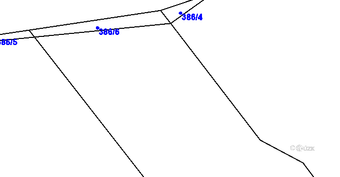 Parcela st. 373/21 v KÚ Skořice, Katastrální mapa