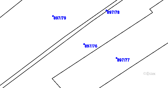 Parcela st. 897/76 v KÚ Skotnice, Katastrální mapa