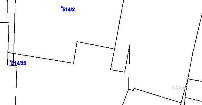 Parcela st. 36 v KÚ Skrýchov u Opařan, Katastrální mapa