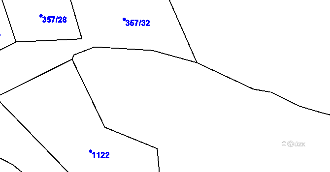 Parcela st. 380/23 v KÚ Skryje nad Berounkou, Katastrální mapa