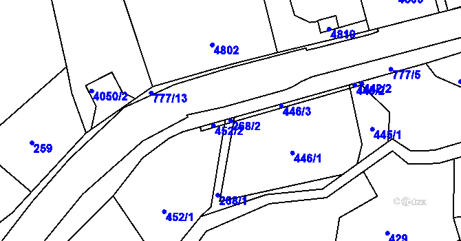 Parcela st. 268/2 v KÚ Skřípov, Katastrální mapa