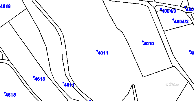 Parcela st. 4011 v KÚ Skřípov, Katastrální mapa