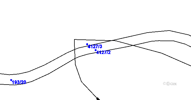 Parcela st. 4127/2 v KÚ Skřípov, Katastrální mapa