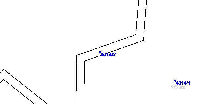 Parcela st. 4014/2 v KÚ Skřípov, Katastrální mapa
