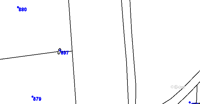 Parcela st. 243/27 v KÚ Skřivany, Katastrální mapa