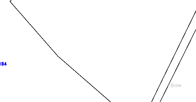 Parcela st. 160/6 v KÚ Hodyně u Skuhrova, Katastrální mapa