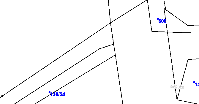 Parcela st. 138/25 v KÚ Skuhrov pod Brdy, Katastrální mapa