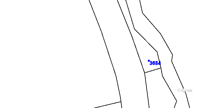Parcela st. 2033/7 v KÚ Skuhrov u Železného Brodu, Katastrální mapa