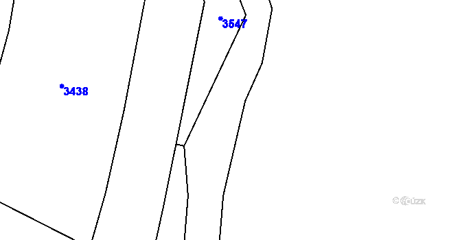 Parcela st. 2035 v KÚ Skuhrov u Železného Brodu, Katastrální mapa