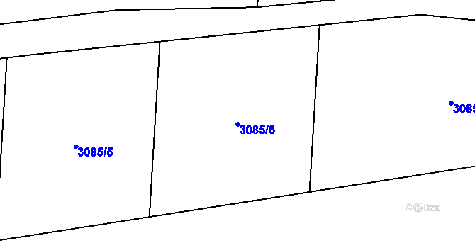 Parcela st. 3085/6 v KÚ Skuhrov u Železného Brodu, Katastrální mapa