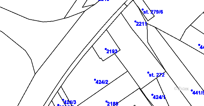 Parcela st. 52/1 v KÚ Skuhrov nad Bělou, Katastrální mapa
