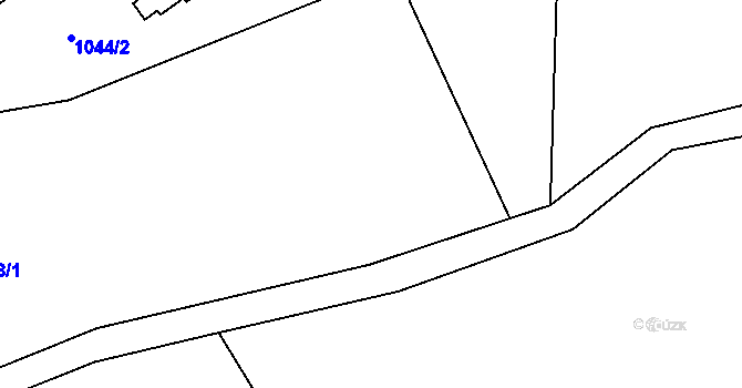 Parcela st. 1055/1 v KÚ Skuhrov nad Bělou, Katastrální mapa