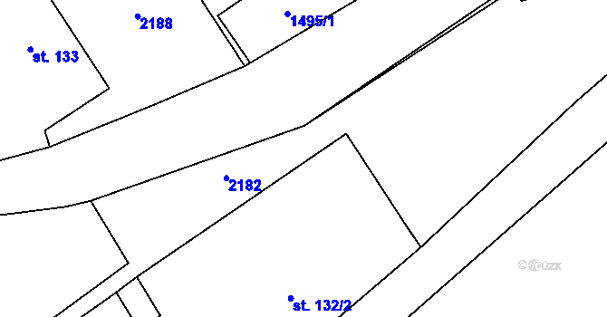 Parcela st. 2106 v KÚ Skuhrov nad Bělou, Katastrální mapa