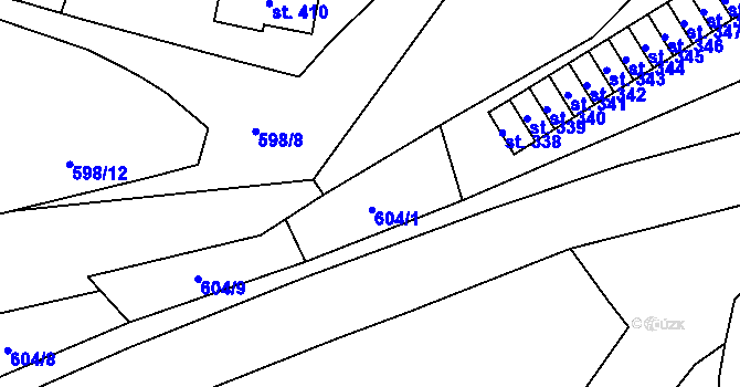 Parcela st. 2111/4 v KÚ Skuhrov nad Bělou, Katastrální mapa