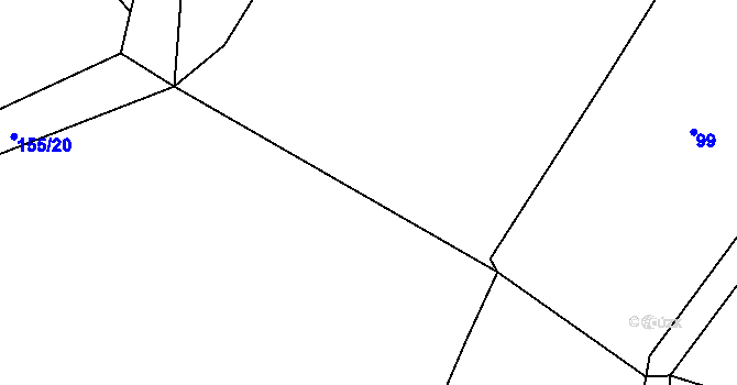 Parcela st. 101 v KÚ Skuhrov nad Bělou, Katastrální mapa