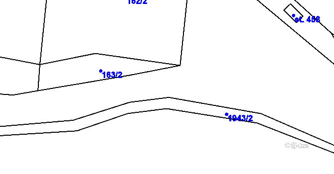 Parcela st. 163/8 v KÚ Skuhrov nad Bělou, Katastrální mapa