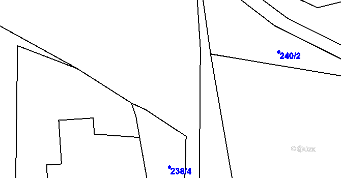 Parcela st. 235/2 v KÚ Skuhrov nad Bělou, Katastrální mapa