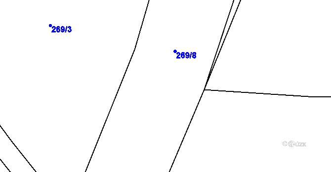 Parcela st. 312/1 v KÚ Skuhrov nad Bělou, Katastrální mapa