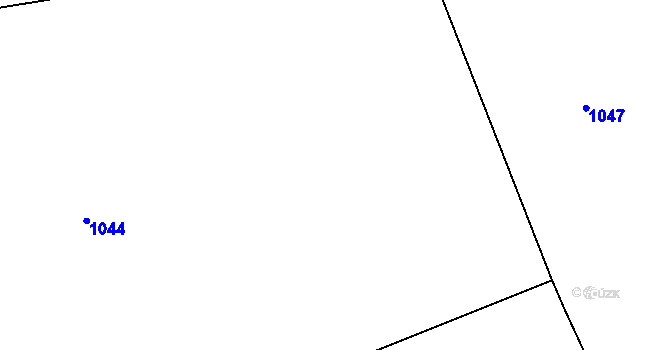 Parcela st. 1044 v KÚ Skuhrov nad Bělou, Katastrální mapa