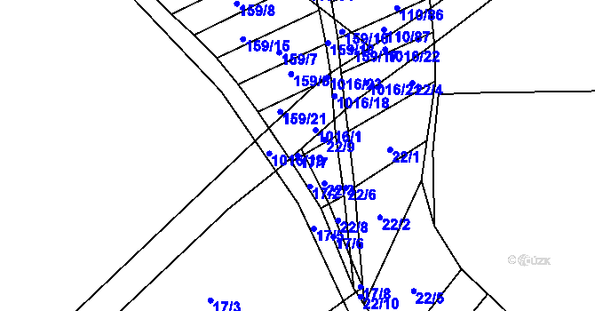 Parcela st. 17/7 v KÚ Malnice, Katastrální mapa