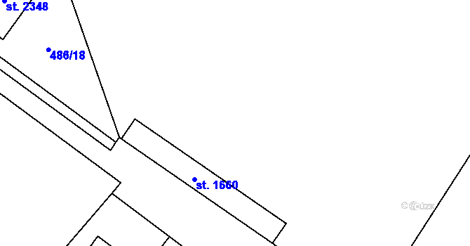 Parcela st. 404/15 v KÚ Skuteč, Katastrální mapa