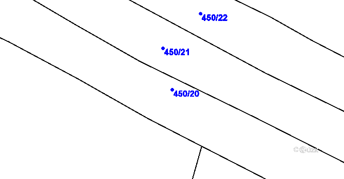Parcela st. 450/20 v KÚ Skytaly, Katastrální mapa