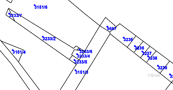 Parcela st. 3151/9 v KÚ Nemějice, Katastrální mapa