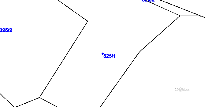 Parcela st. 325/1 v KÚ Nedvězí u Semil, Katastrální mapa