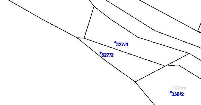 Parcela st. 327/2 v KÚ Nedvězí u Semil, Katastrální mapa