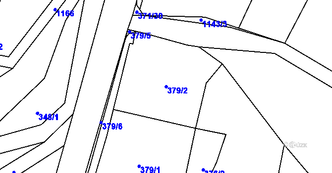 Parcela st. 379/2 v KÚ Nedvězí u Semil, Katastrální mapa