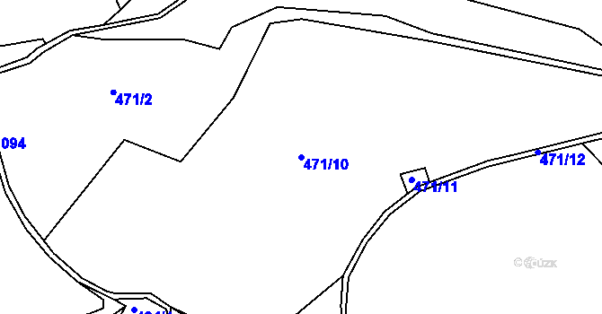 Parcela st. 471/10 v KÚ Nedvězí u Semil, Katastrální mapa