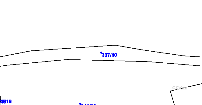 Parcela st. 337/10 v KÚ Netovice, Katastrální mapa