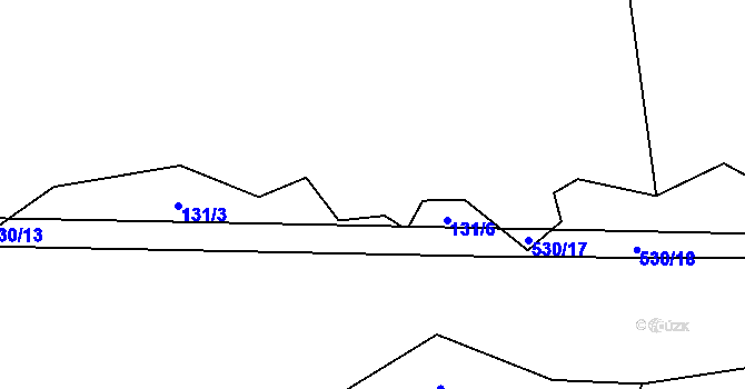 Parcela st. 530/14 v KÚ Slapsko, Katastrální mapa