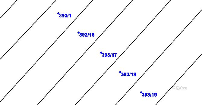 Parcela st. 393/17 v KÚ Slatina u Vysokého Mýta, Katastrální mapa