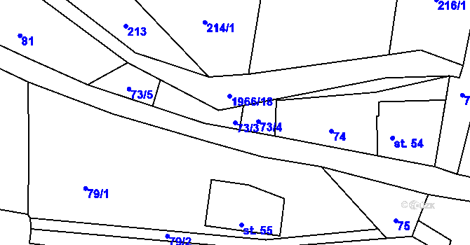 Parcela st. 73/3 v KÚ Slatina nad Úpou, Katastrální mapa