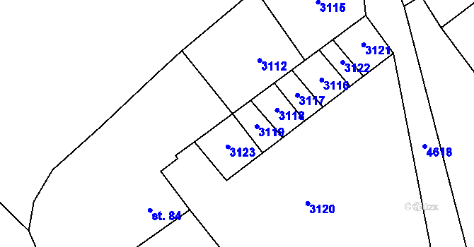 Parcela st. 86 v KÚ Slatina nad Zdobnicí, Katastrální mapa
