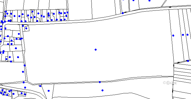 Parcela st. 40/1 v KÚ Kystra, Katastrální mapa