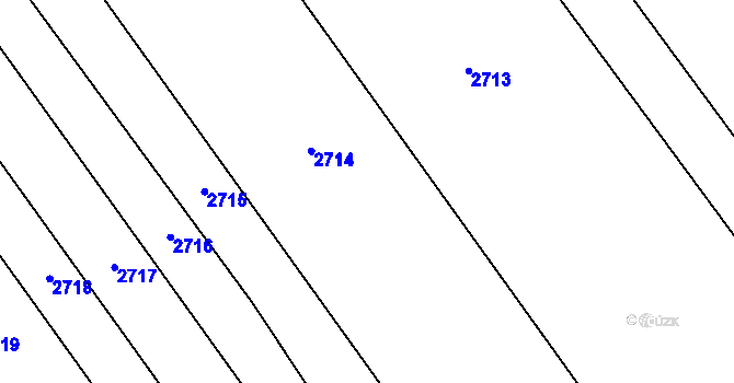Parcela st. 1586/14 v KÚ Divnice, Katastrální mapa