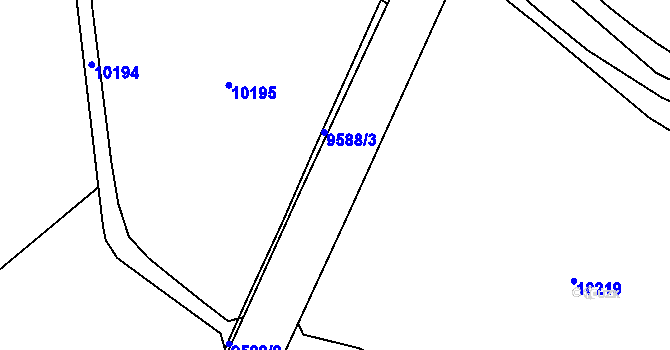 Parcela st. 9335/24 v KÚ Slavonice, Katastrální mapa