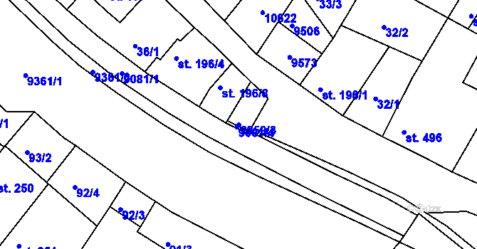 Parcela st. 2359/3 v KÚ Slavonice, Katastrální mapa