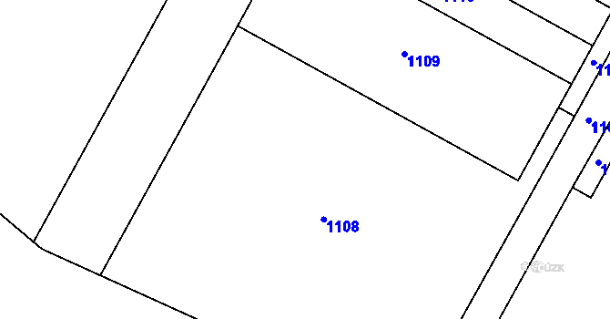 Parcela st. 797/14 v KÚ Lipec u Slepotic, Katastrální mapa