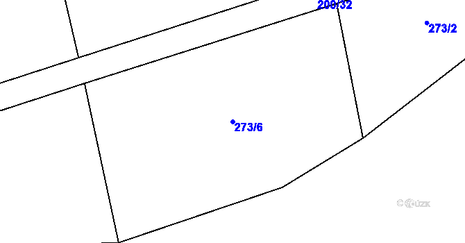 Parcela st. 273/6 v KÚ Ves Rudoltice, Katastrální mapa