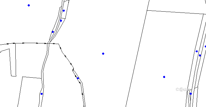 Parcela st. 602/32 v KÚ Ves Rudoltice, Katastrální mapa