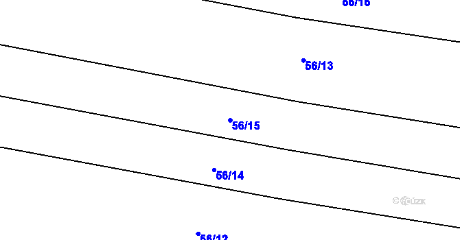 Parcela st. 56/15 v KÚ Kamilov, Katastrální mapa